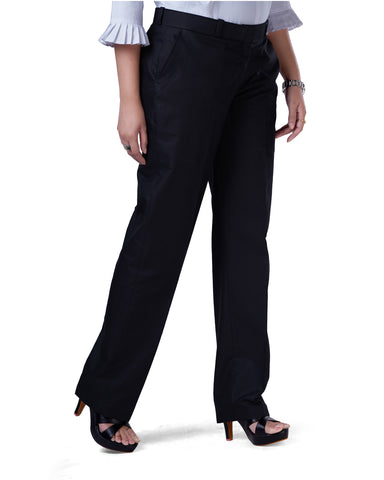 Women s Elasticated Waist Cropped Smart Trousers