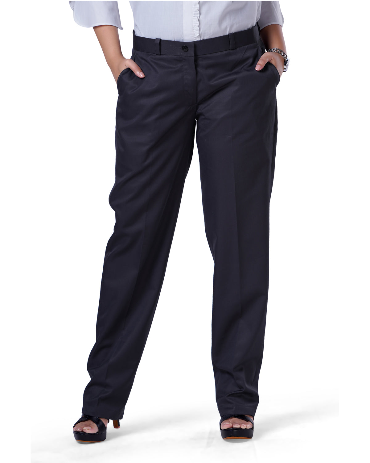 Women's Super Stretch Tapered Tailored Trouser | Boohoo UK